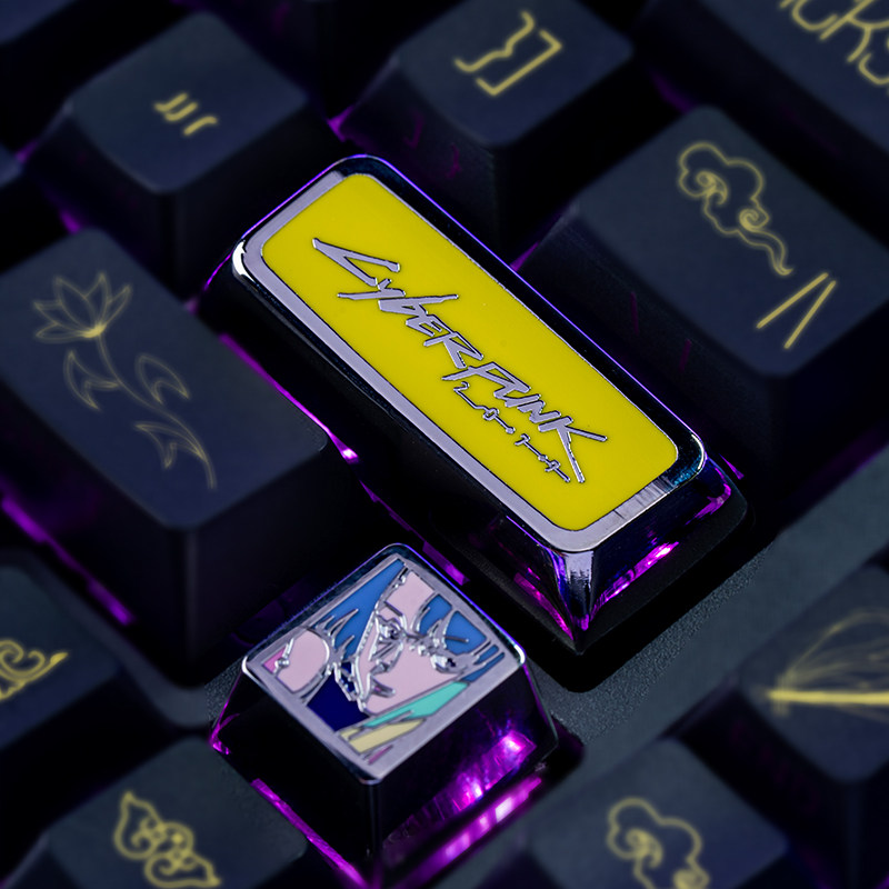 Pc Gaming Anime - Anime Keycaps Cyberpunk 2077 Theme Mechanical
