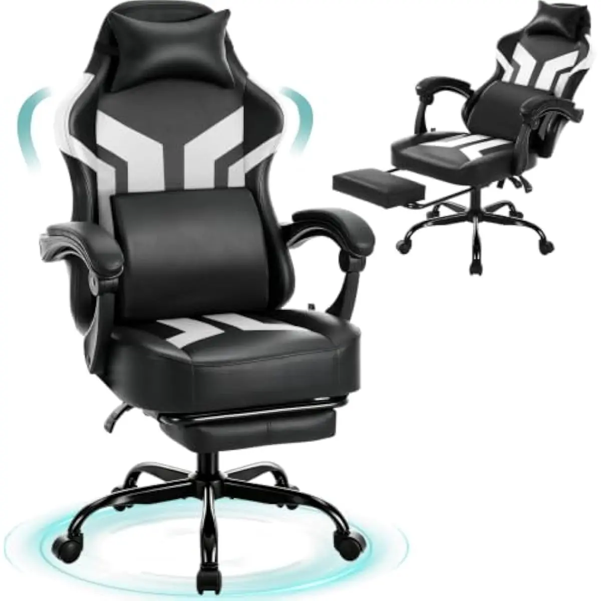Gaming Chair - Ergonomic High-Back Gaming Chair with Retractable