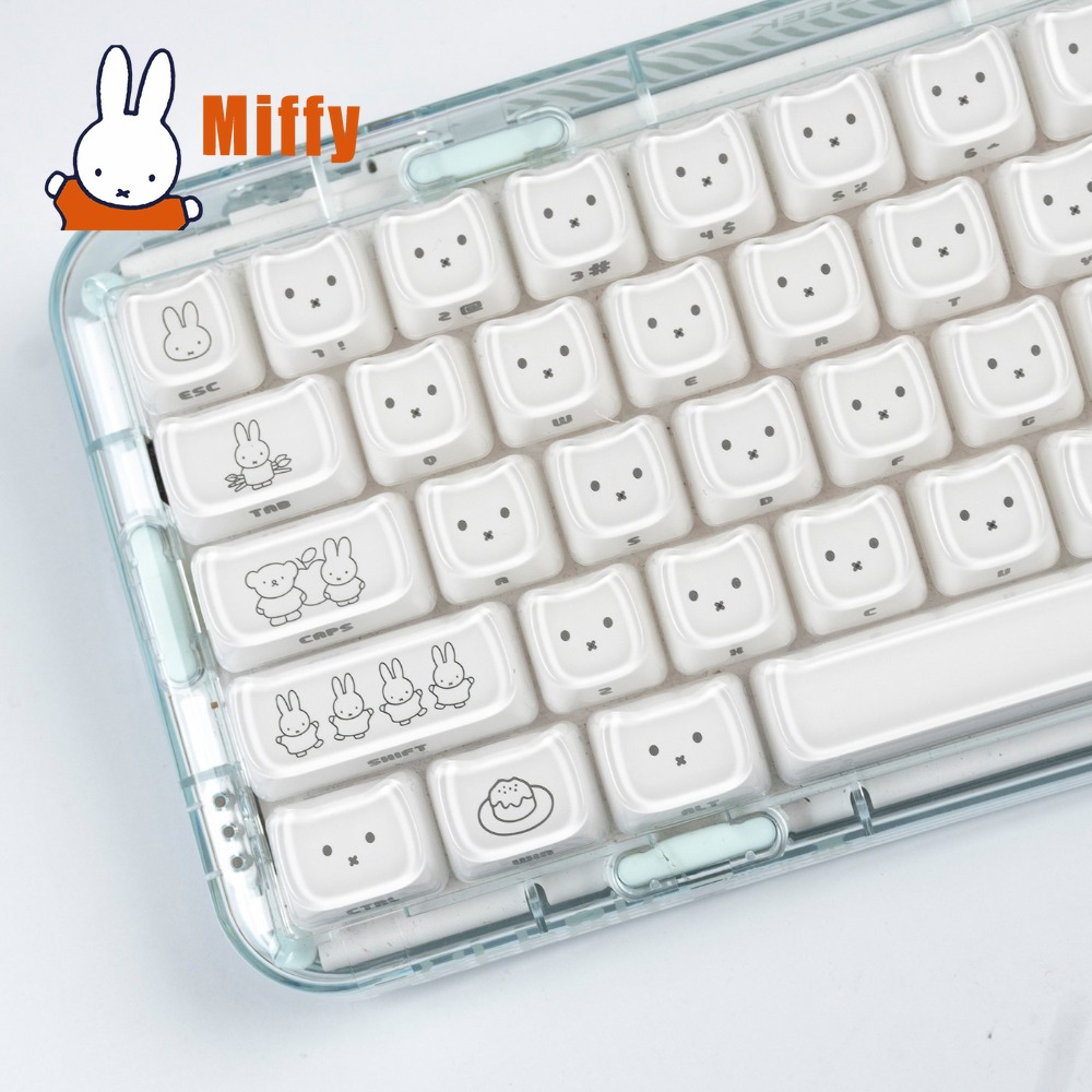 Kawaii Miffy Keycaps Cute Rabb - Pc Gaming Lounge ulasan dan harga