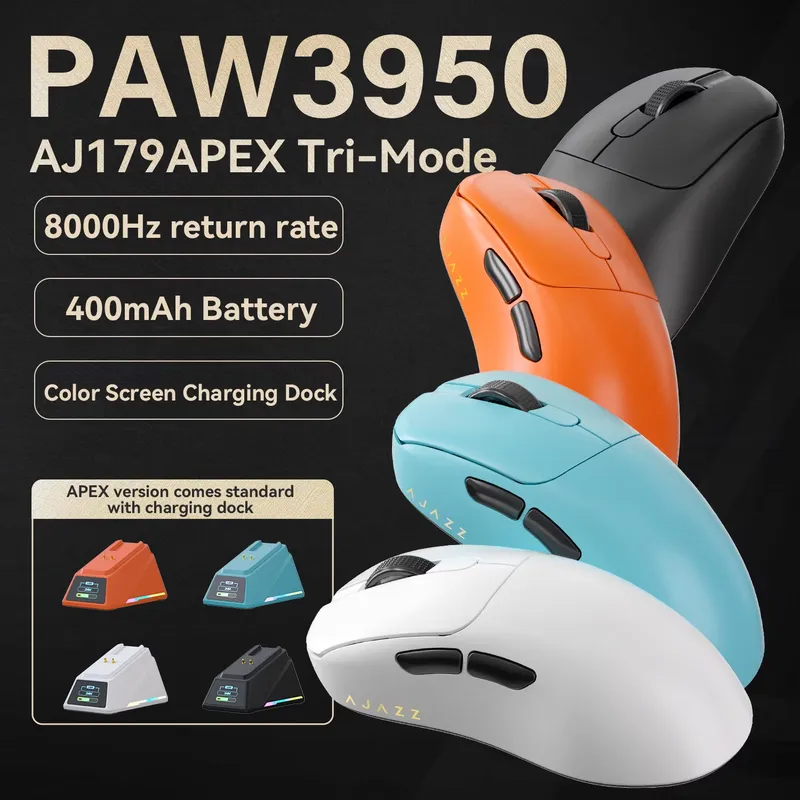 Ajazz AJ179 APEX PAW3950 Ergon - Wireless Gaming Mouse ulasan dan harga