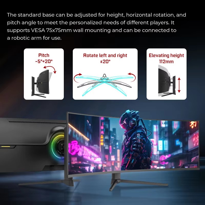49 Inch 1500R Curved Gaming Mo - Pc Gaming Ultrawide Monitor ulasan dan harga