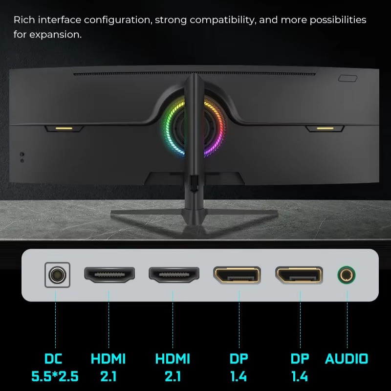 49 Inch 1500R Curved Gaming Mo - Pc Gaming Ultrawide Monitor ulasan dan harga