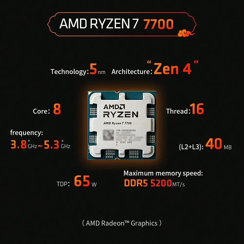 AMD R7 7700 Ryzen 7 7700 Budge - Pc Gaming Ryzen 7 ulasan dan harga