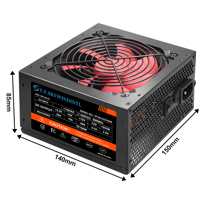 ATX 750W Gold PSU 750w Compute - Pc Unit For Gaming ulasan dan harga