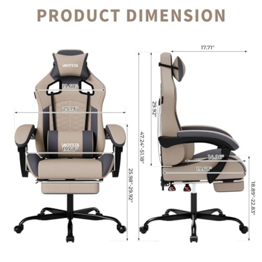 Gaming Chair with Massage, Erg - Gaming Chair ulasan dan harga