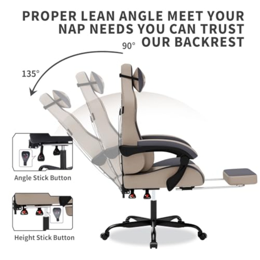 Gaming Chair with Massage, Erg - Gaming Chair ulasan dan harga
