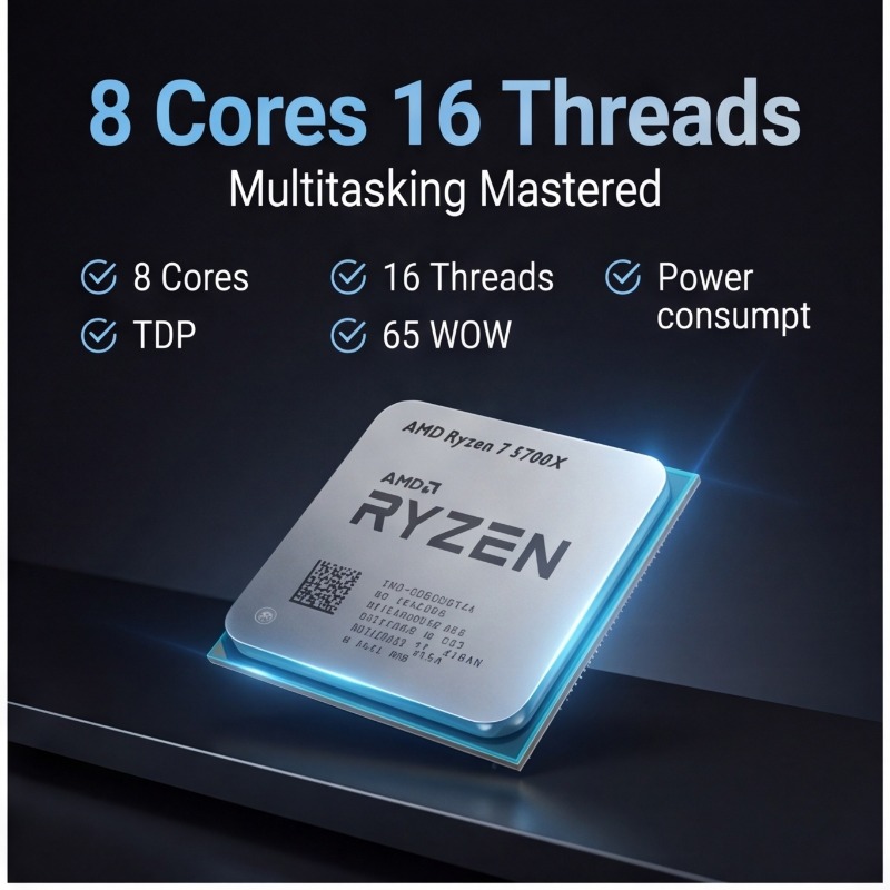 AMD Ryzen 7 5700X Processor Fo - Pc Gaming Ryzen 7 ulasan dan harga