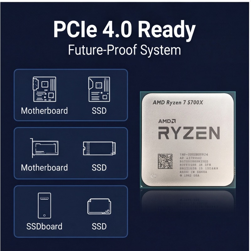 AMD Ryzen 7 5700X Processor Fo - Pc Gaming Ryzen 7 ulasan dan harga