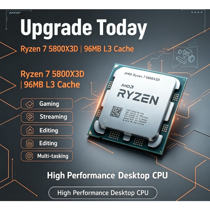 Ryzen 7 5800X3D PC Gaming Proc - Pc Gaming Ryzen 7 ulasan dan harga