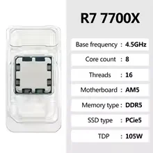AMD Ryzen 7 7700X R7 7700X 8 C - Pc Gaming Ryzen 7 ulasan dan harga