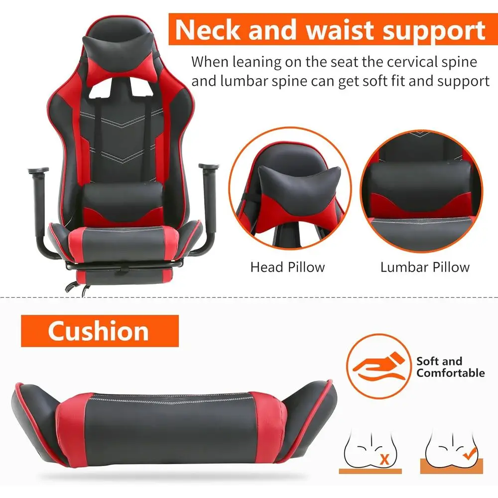 Ergonomic PU Leather Gaming Ch - Gaming Chair ulasan dan harga