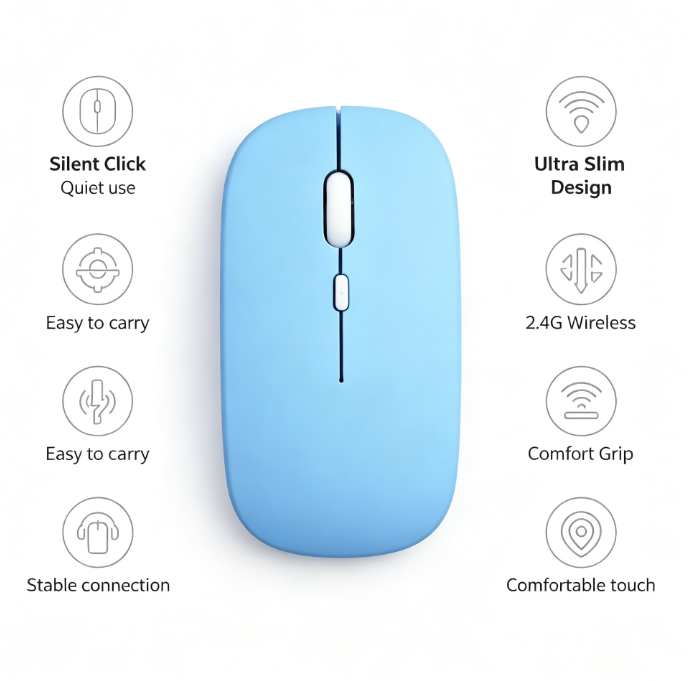 HTMCK Bluetooth-compatible Wir - Wireless Gaming Mouse ulasan dan harga