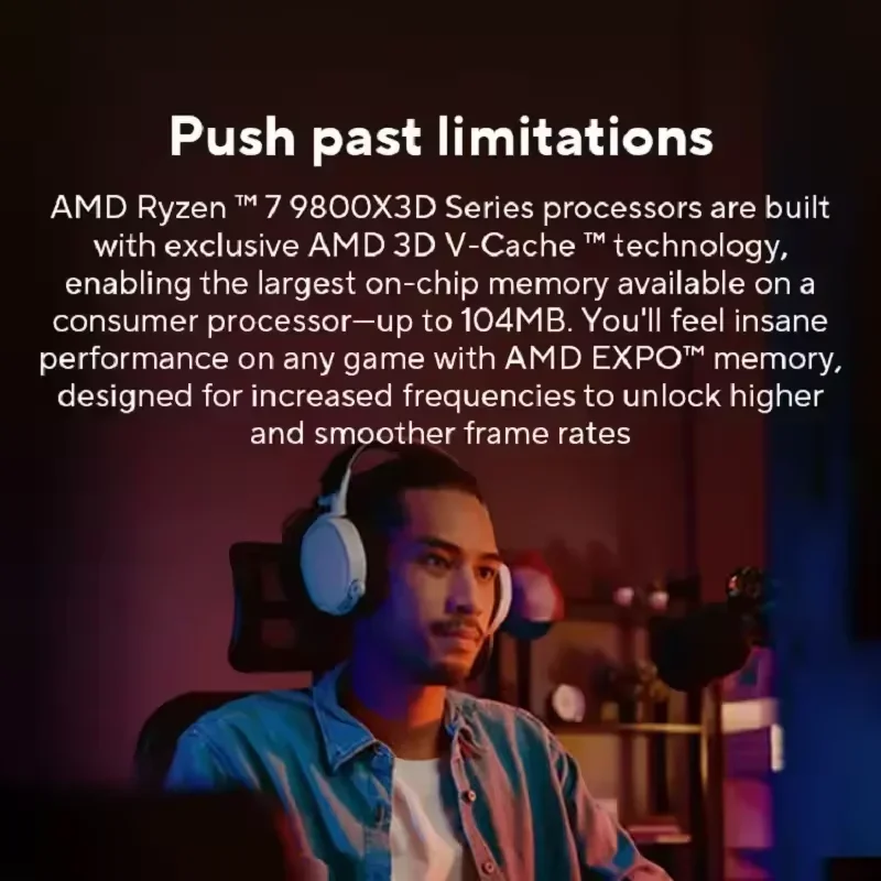 Ryzen 7 9800X3D AMD AM5 Deskto - Pc Gaming Ryzen 7 ulasan dan harga