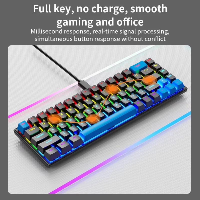 K68 Wired Mechanical Keyboard  - Pc Gaming Apple ulasan dan harga