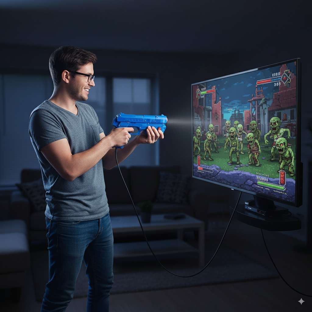 USB PC Light Gun with Infrared - Usb Foot Pedal Gaming ulasan dan harga