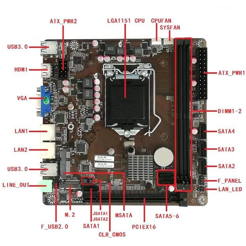 B365 Mini-ITX Motherboard LGA  - Pc Gaming I5 ulasan dan harga
