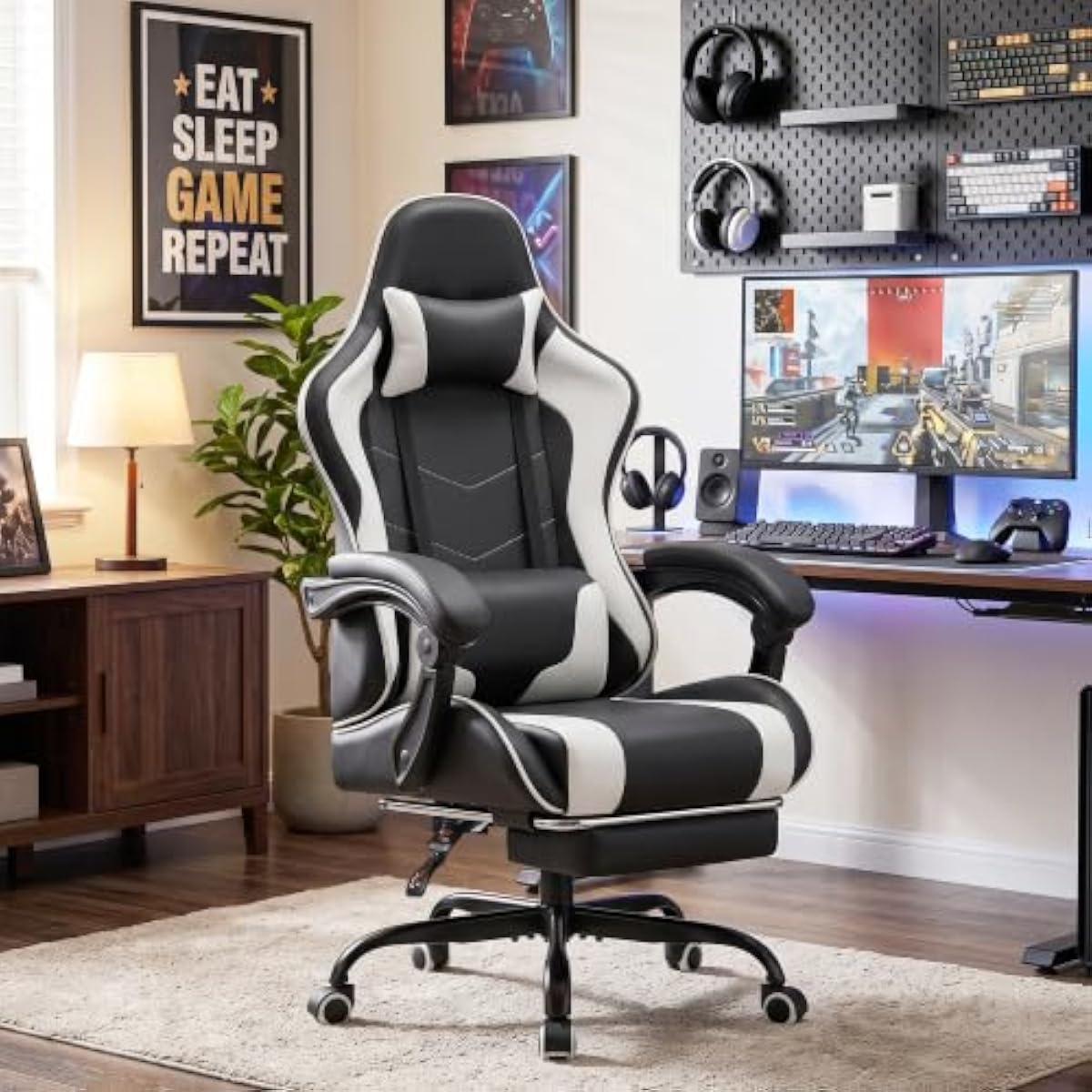 Gaming Chair with Adjustable H - Gaming Chair ulasan dan harga