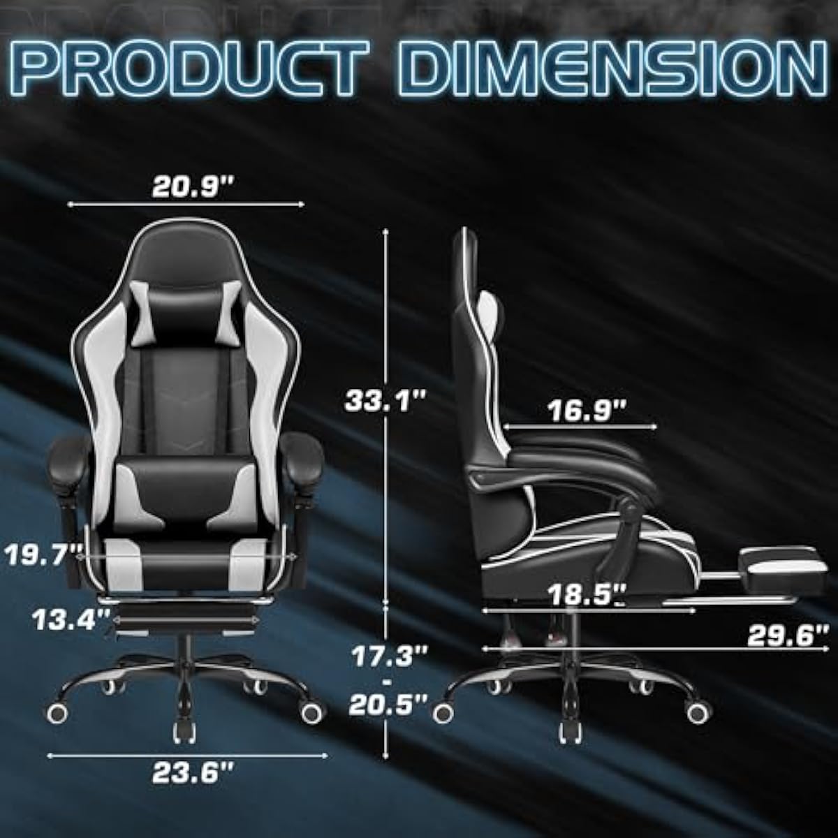 Gaming Chair with Adjustable H - Gaming Chair ulasan dan harga