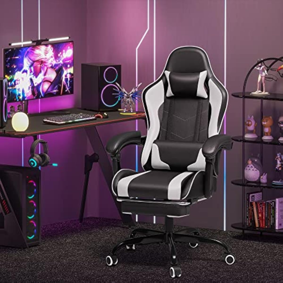 Gaming Chair with Adjustable H - Gaming Chair ulasan dan harga