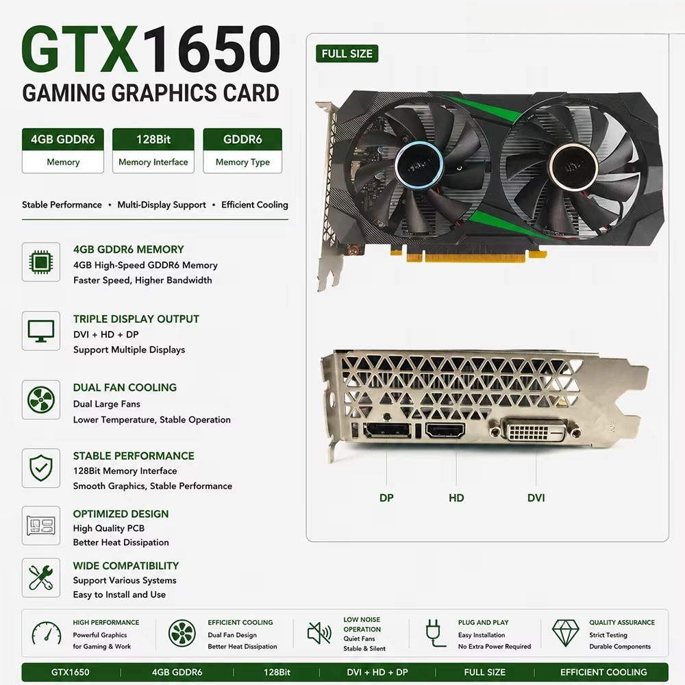 Graphics Card GTX 1650 4GB GDD - Pc Gaming Gtx 1650 ulasan dan harga