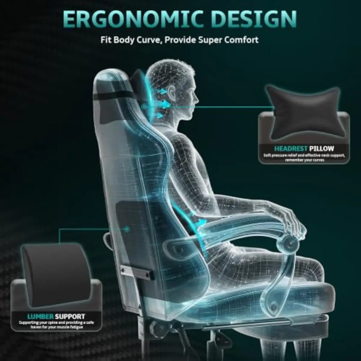 Ergonomic High-Back Gaming Cha - Gaming Chair ulasan dan harga