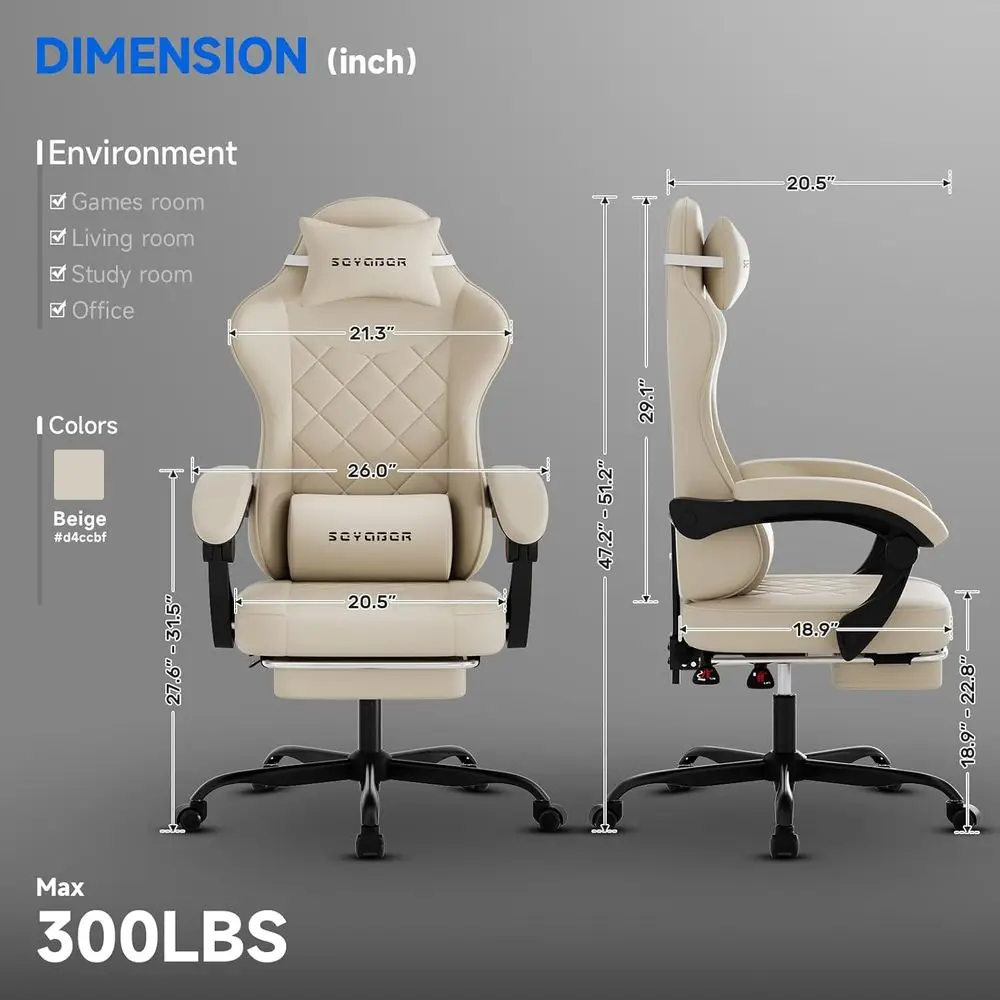 Ergonomic High-Back Swivel Cha - Gaming Chair ulasan dan harga
