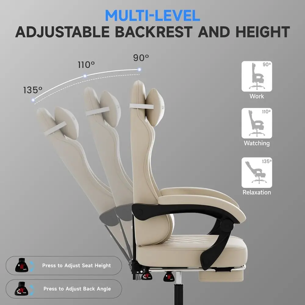 Ergonomic High-Back Swivel Cha - Gaming Chair ulasan dan harga