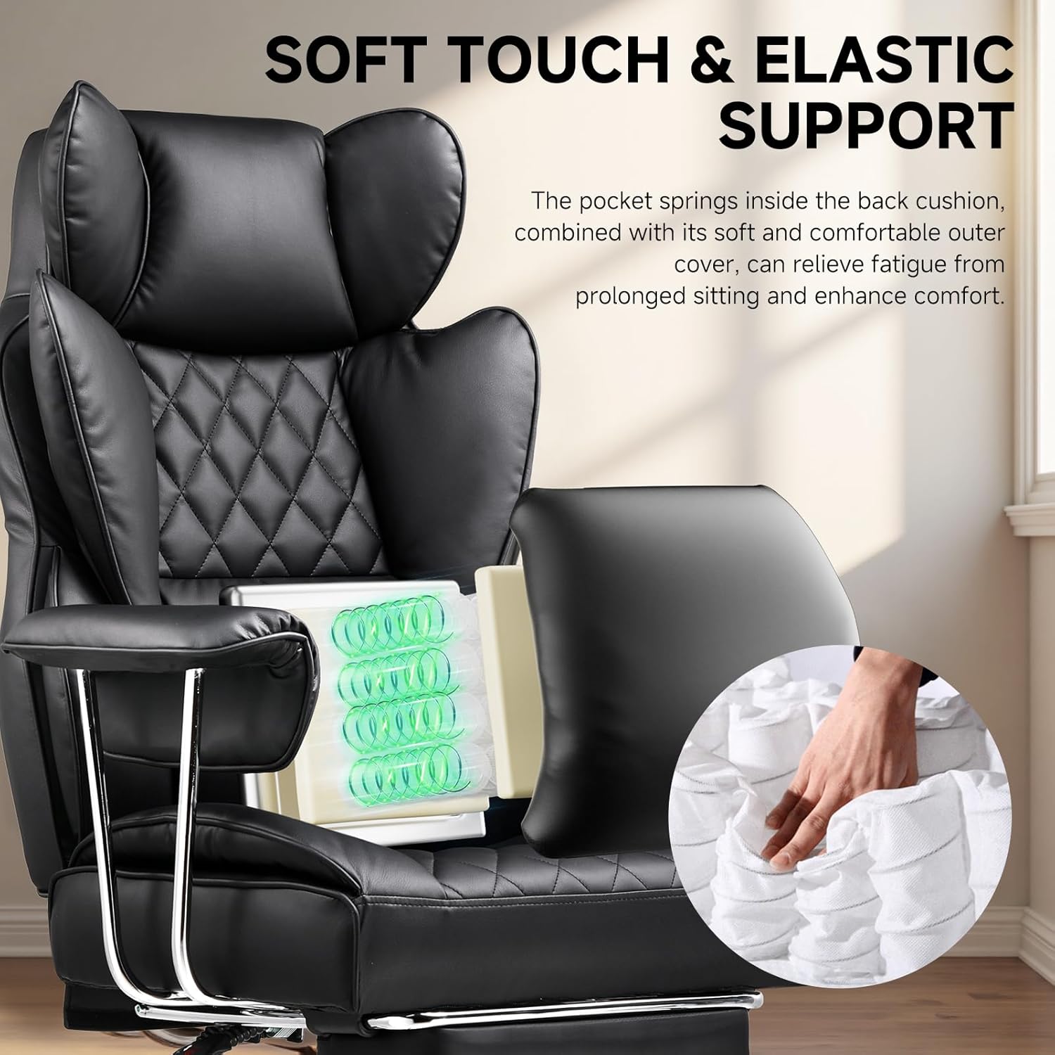 Big and Tall Office Chair with - Gaming Chair ulasan dan harga