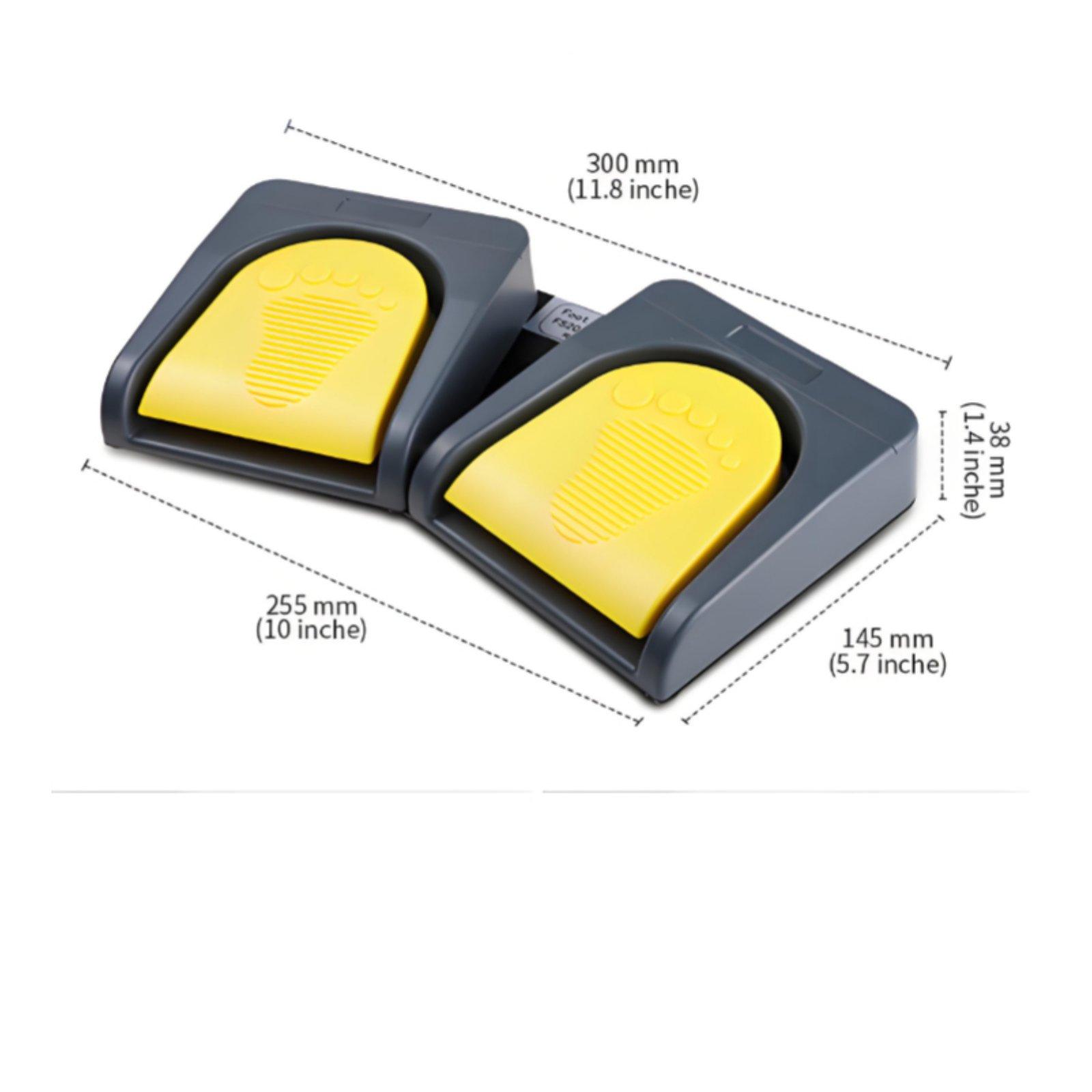 Metal Base USB Foot Pedal Two  - Usb Foot Pedal Gaming ulasan dan harga