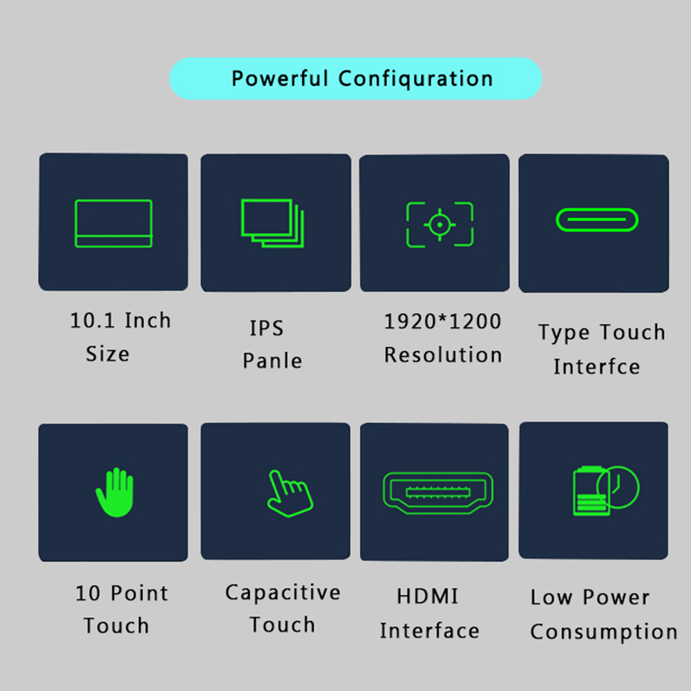 10.1inch Portable monitor 1920 - Pc Gaming On Android ulasan dan harga