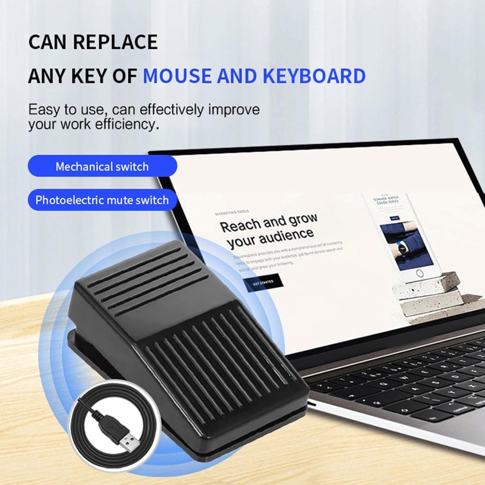 Multifunctional USB Foot Pedal - Usb Foot Pedal Gaming ulasan dan harga