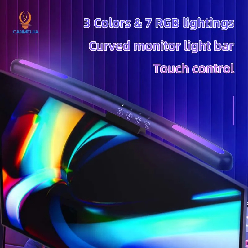 Curved LED Monitor Light Bar U - Pc Gaming Lounge ulasan dan harga